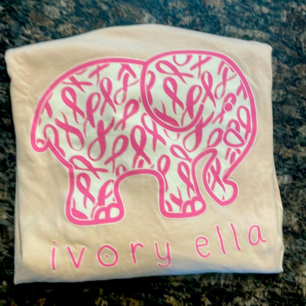 Long sleeve ivory Ella tee